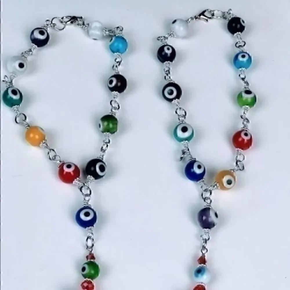 2 brand new never used handmade evil eye protection car/door charms - Picture 2 of 2